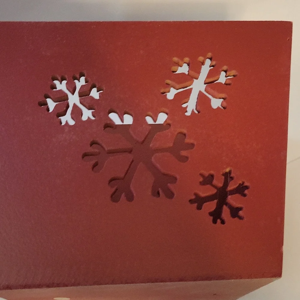 Wooden Snowflake Flower Box